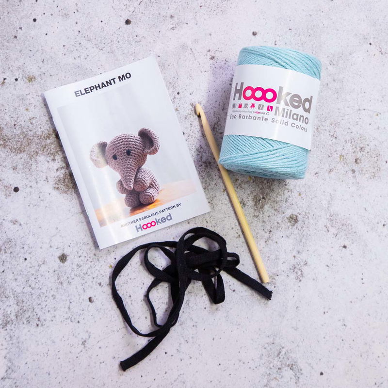Innehåll DIY-Kit Amigurumi Elephant Spring Mo