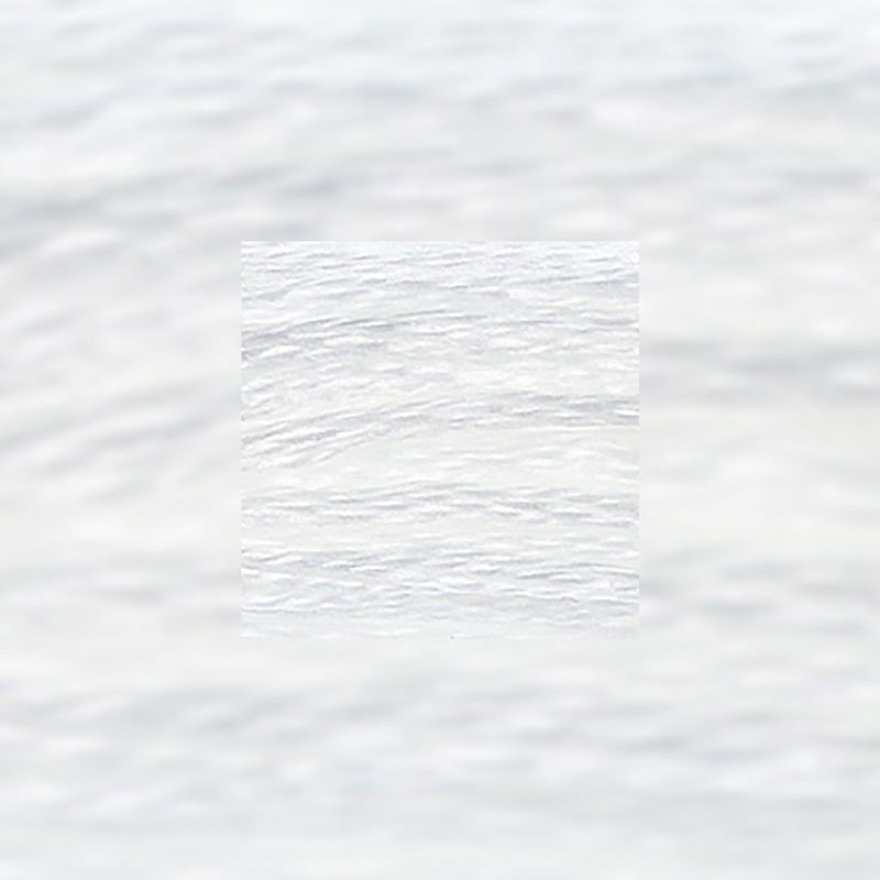 Närbild av separerbara 6 trådar bomull Blanc White