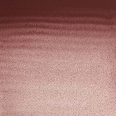 Caput Mortuum Violet akvarellfärg som mörk mauve-brun färgton på papper