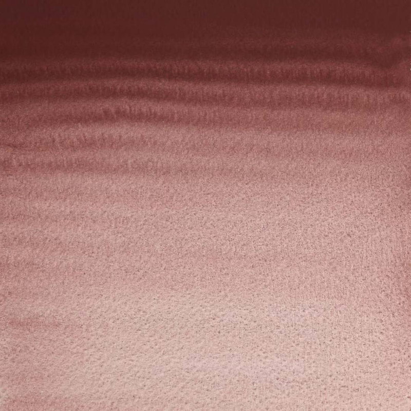 Caput Mortuum Violet akvarellfärg som mörk mauve-brun färgton på papper