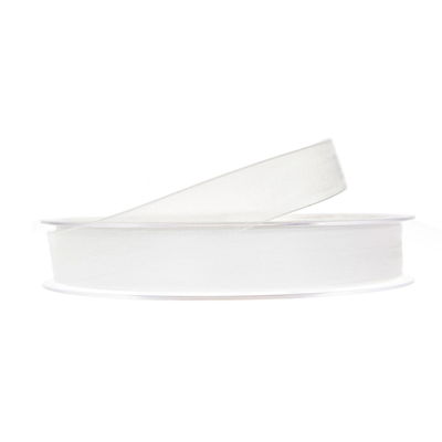 Beauty dekorationsband tunt 15 mm 50 m Vit