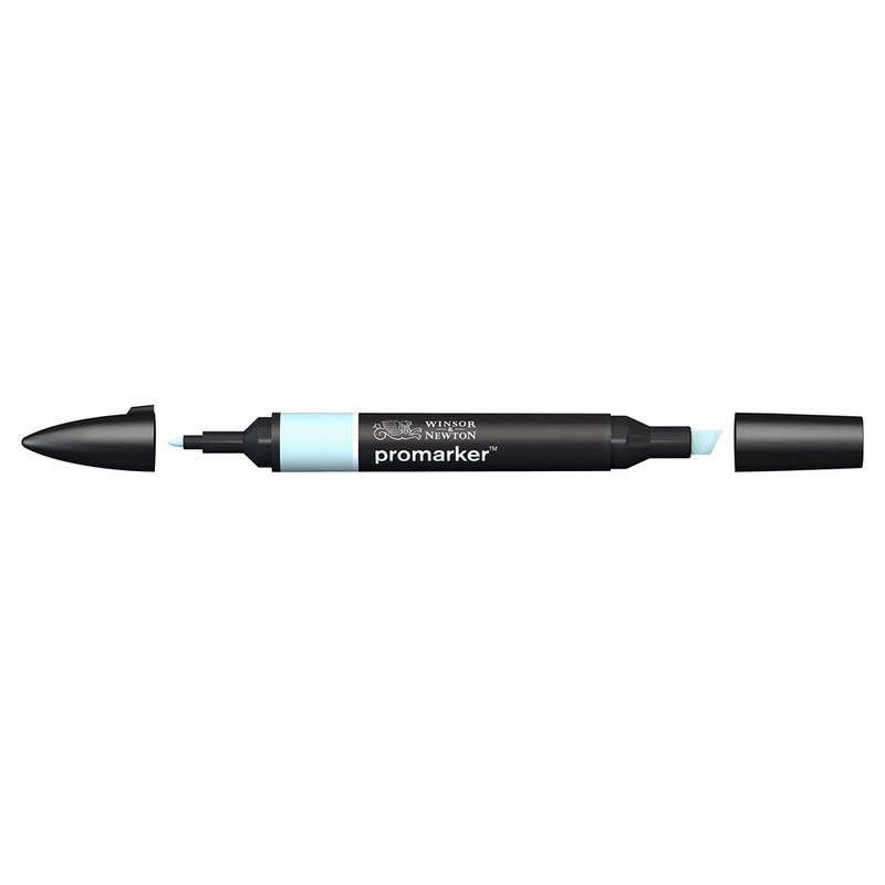 Winsor & Newton Promarker Cool Aqua C429 marker med bred snedskuren spets och smal rund spets