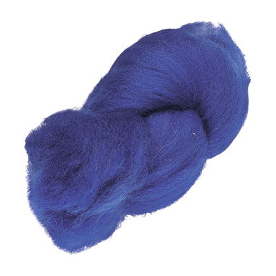 Mörkblå lammull för torrtovning och våttovning Lammull magic wool mörkblå