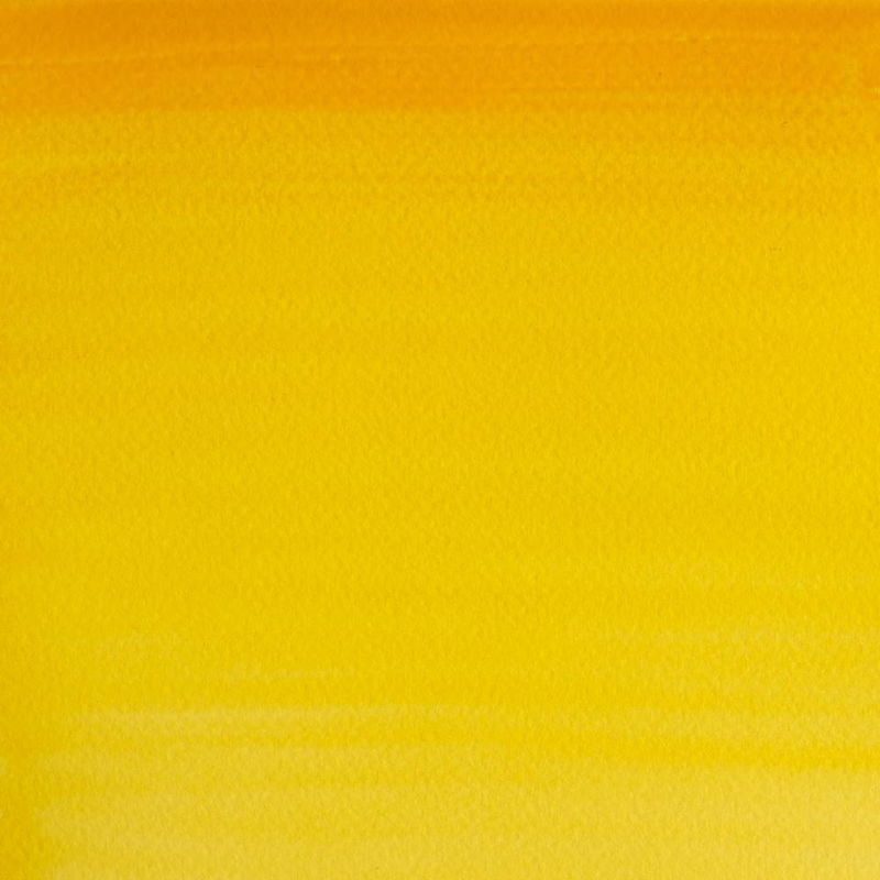 Färgprov (swatch) Cotman akvarellfärg Cadmium yellow Hue