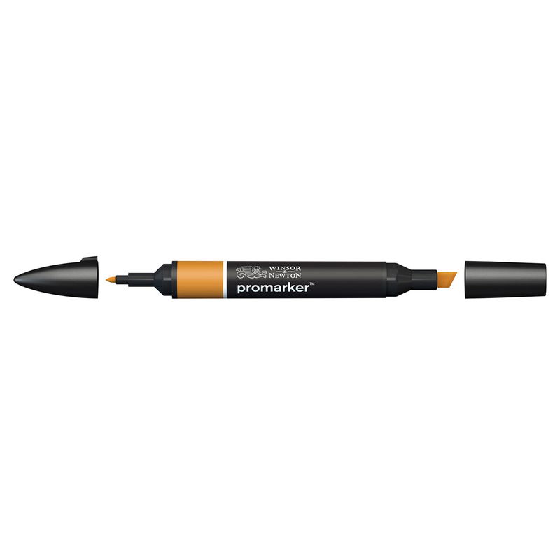 Winsor & Newton Promarker Raw Sienna O646 marker med bred snedskuren spets och smal rund spets