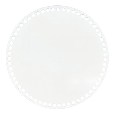 Genomskinlig korgbotten tillverkad av Plexiglas. Storlek 25 cm