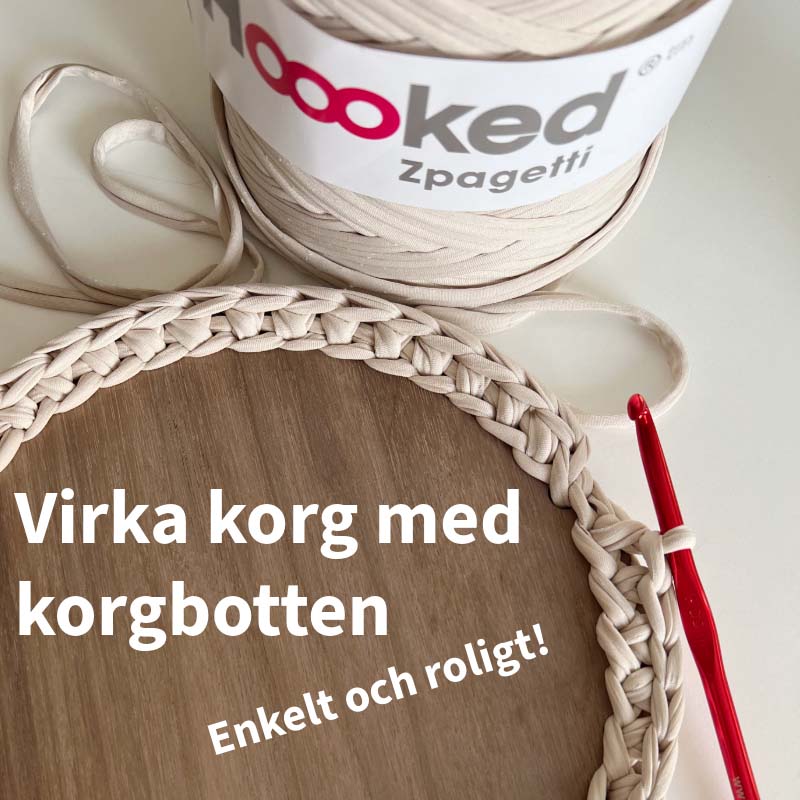 Virka korg med korgbotten