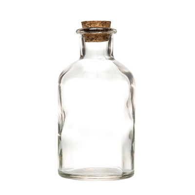 Glasflaska med kork 250 ml Klar glasflaska med kork 250 ml som dekoration, 250 ml