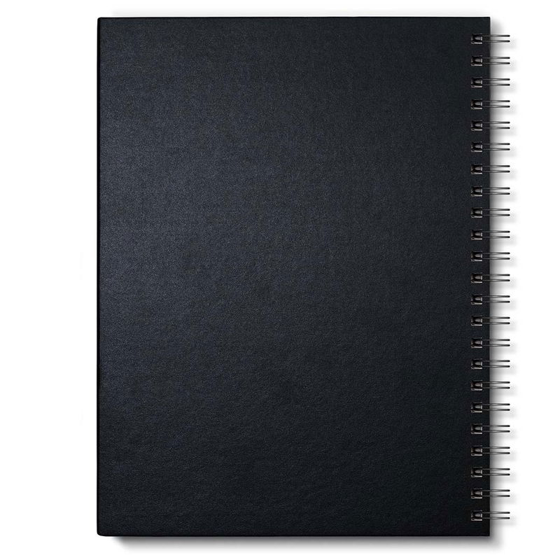 Baksida på Winsor & Newton Sketch Book A4 spiralbundet skissblock