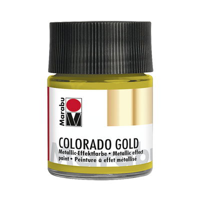 Marabu Colorado GOLD, metallicfärg i glasflaska. Färg Antique Gold