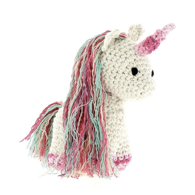 Inspirationsbild virkad amigurumi Unicorn Nora