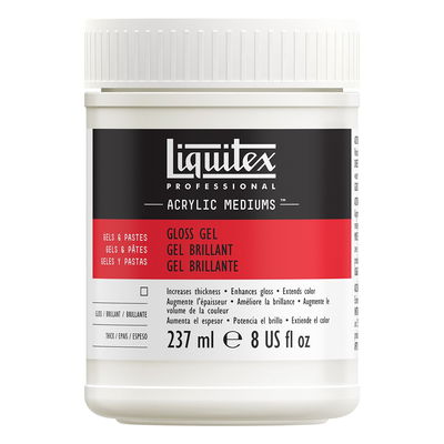 Liquitex Gloss Gel, förpackning på 237 ml med lock