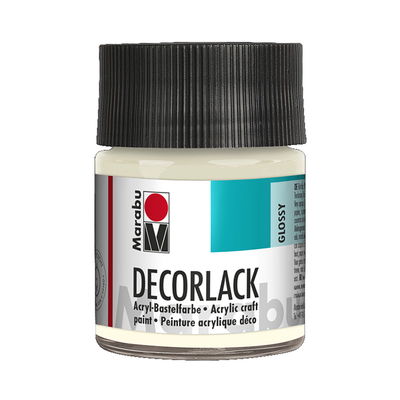 Marabu Dekorlack Clear glasflaska, 50 ml. Blank och väderbeständig färg.