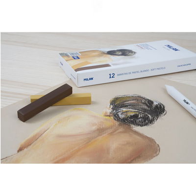 Måla porträtt med Milan Soft Pastels Portrait 12 pack
