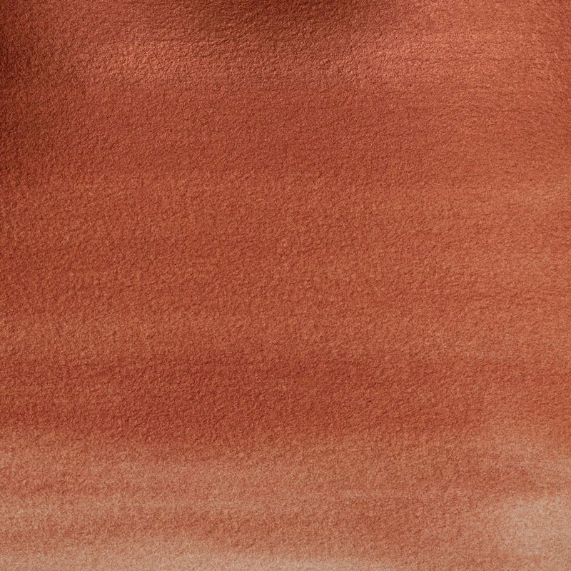 Färgprov (swatch) Cotman akvarellfärg Red Copper
