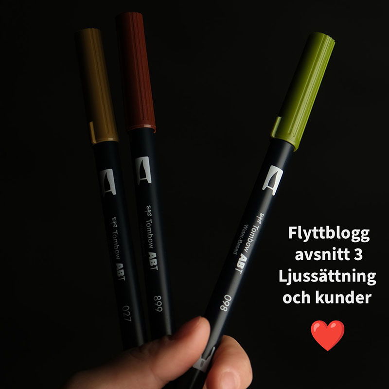 Flyttblogg - Avsnitt 3 - Ljussättning och fantastiska kunder!