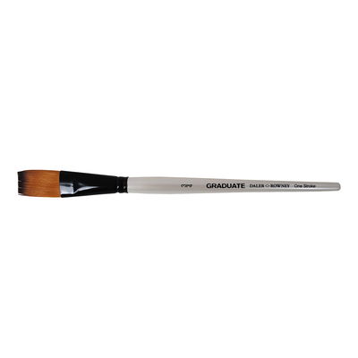 Daler-Rowney Graduate One Stroke 3/4 tum kort skaft, platt syntetpensel för akryl, akvarell och olja