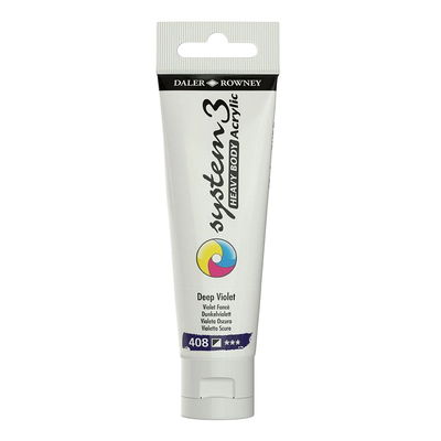 System3 Heavy Body akrylfärg Deep Violet 408 i tub