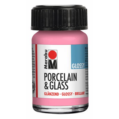 Rose Pink, Marabu Glas- och porslinsfärg, 15 ml