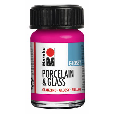 Raspberry, Marabu Glas- och porslinsfärg Raspberry, Marabu Glas- och porslinsfärg, 15 ml