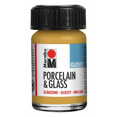 Gold, Marabu Glas- och porslinsfärg, 15 ml