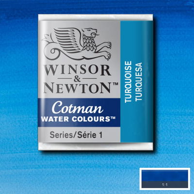 Winsor & Newton Cotman akvarellfärg halvkopp, Turquoise