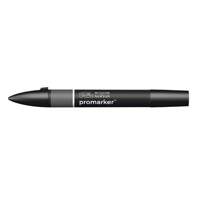 Winsor & Newton Promarker Cool Grey 5 CG5 marker med dubbelspets frilagd på vit bakgrund