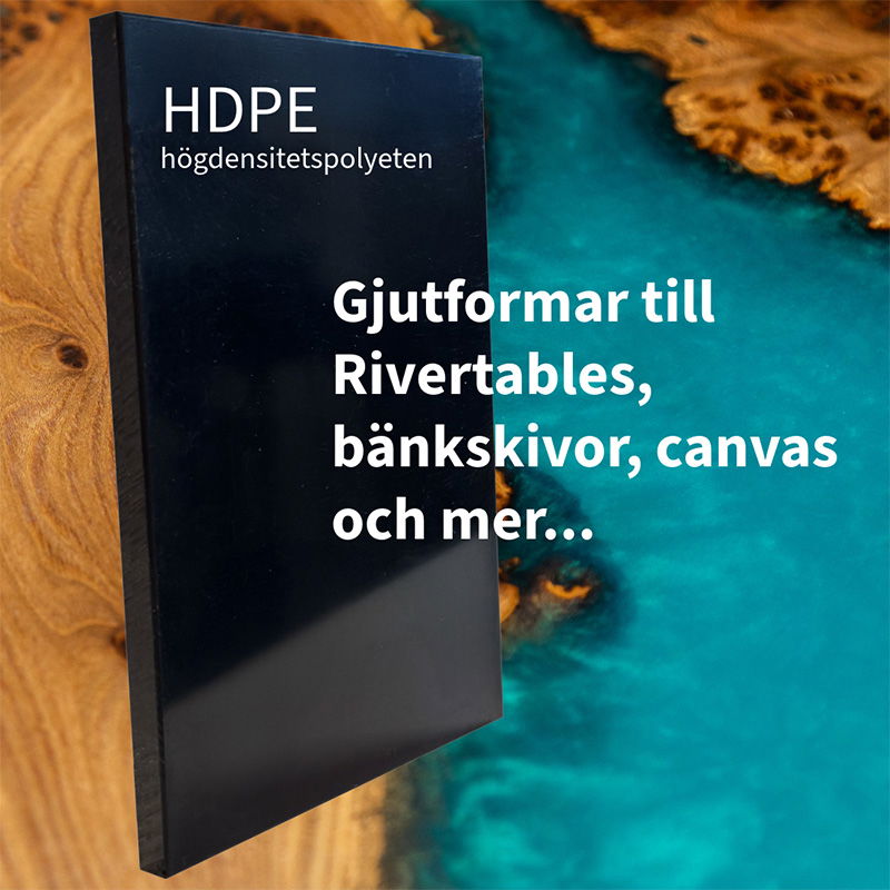 Formar till epoxigjutning för rivertables, bänkskivor och stora projekt