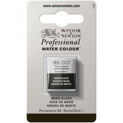 Winsor & Newton Professional Akvarellfärg, halvkopp Mars Black