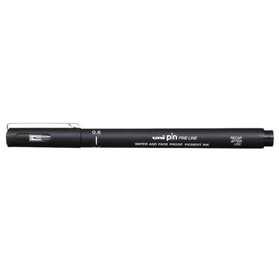 Fineliner 0,6 mm, svart. Uni Pin