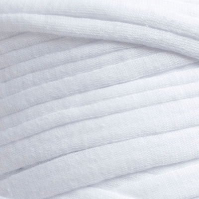Färg- och textur Zpagetti T-shirtgarn vit nyans