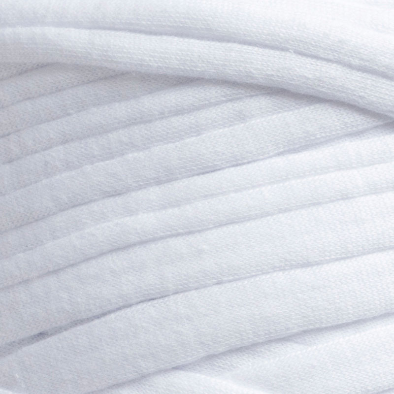 Färg- och textur Zpagetti T-shirtgarn vit nyans