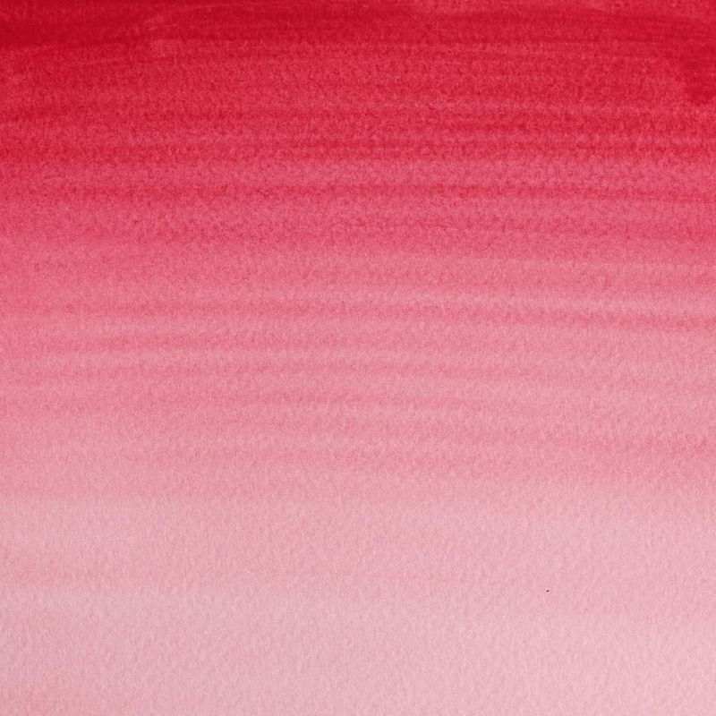 Färgprov (swatch) Cotman akvarellfärg Rose Madder Hue