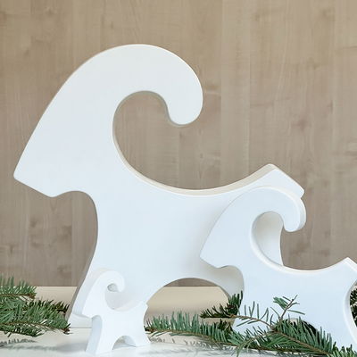 Julbock i tre storlekar Gjutformar julbock i tre storlekar - liten, mellan och stor från Cria