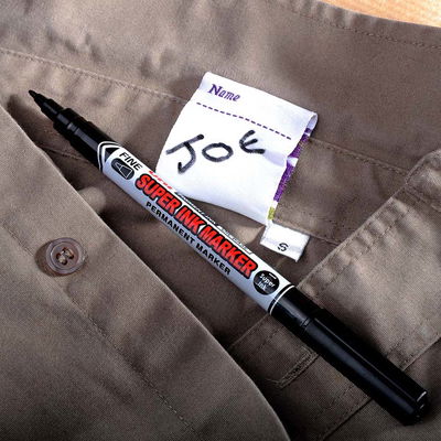Super Ink Marker till tyg och tvättlappar, perfekt för att märka kläder