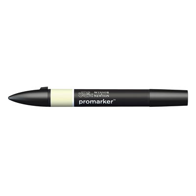 Winsor & Newton Promarker Pastel Beige Y717 marker med dubbelspets frilagd på vit bakgrund