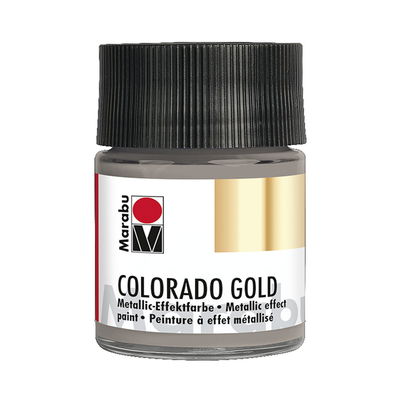 Marabu Colorado GOLD, metallicfärg i glasflaska. Färg Anthracite
