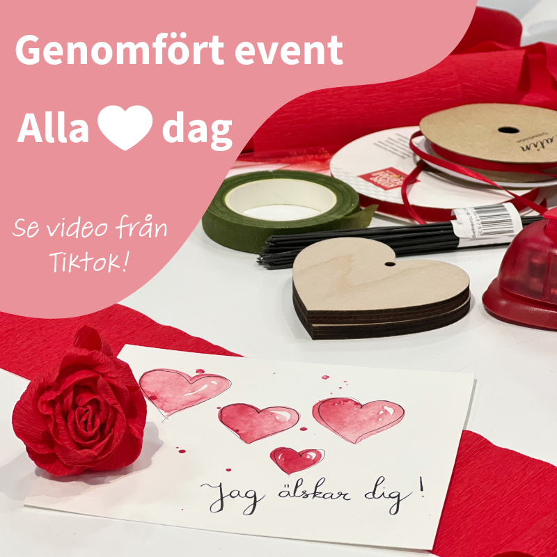 Vi hade event på Alla Hjärtans Dag