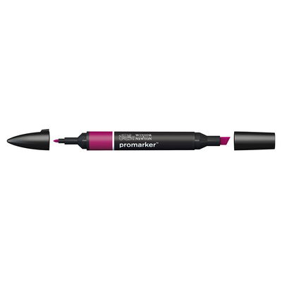 Winsor & Newton Promarker Maroon M544 marker med bred snedskuren spets och smal rund spets