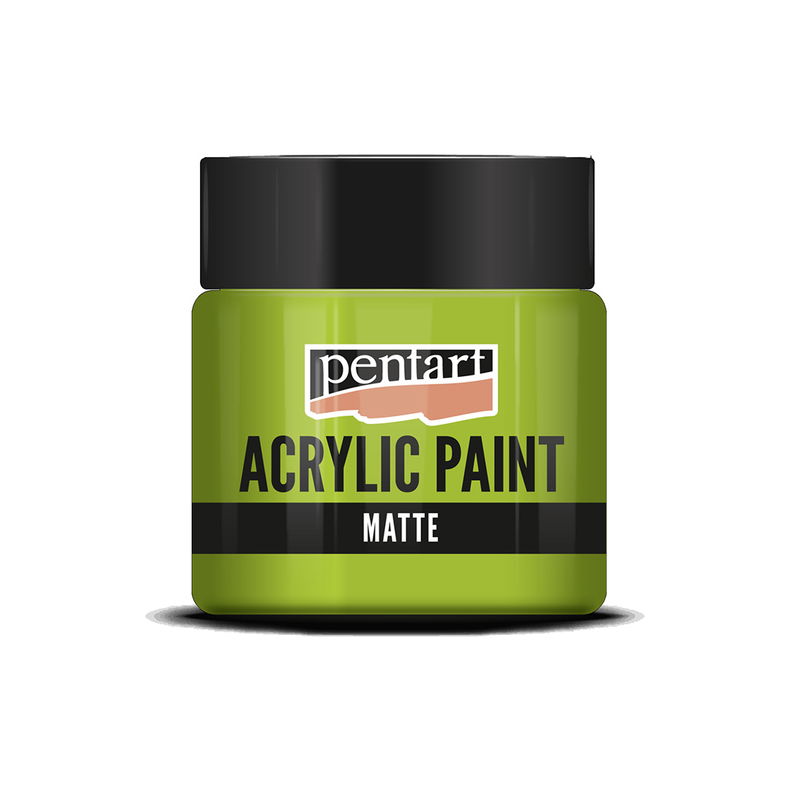 Matt akrylfärg Apple Green, 50 ml, Pentart Acrylic