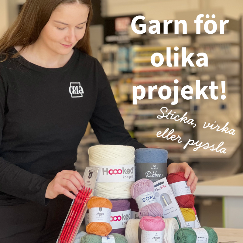 Olika typer av garn till olika projekt