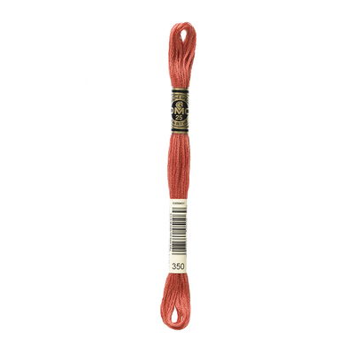 DMC Mouliné Spécial i färgen 350 Medium Coral broderigarn 8 meter