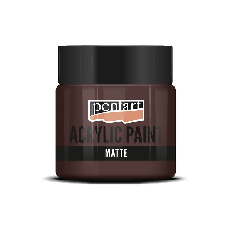 Matt akrylfärg Dark Brown, 50 ml, Pentart Acrylic