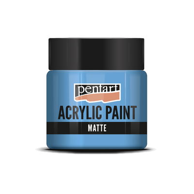 Matt akrylfärg Light Blue, 50 ml, Pentart Acrylic