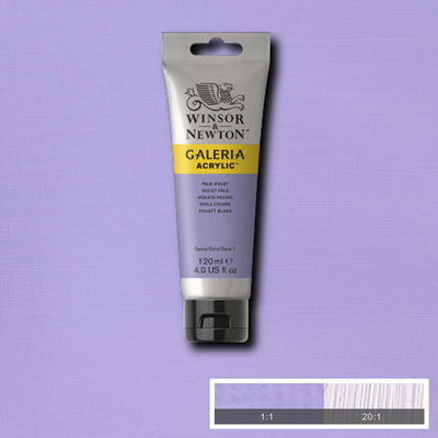 Tub med 120 ml akrylfärg. Winsor & Newton Galeria Pale Violet