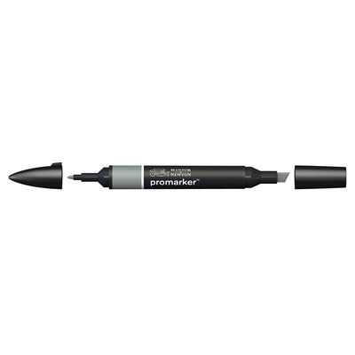 Winsor & Newton Promarker Ice Grey 5 IG5 marker med bred snedskuren spets och smal rund spets
