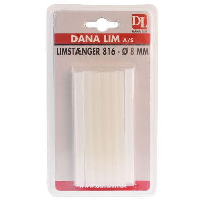 Förpackning med Dana Lim 816 limstänger Ø 8 mm för limpistol