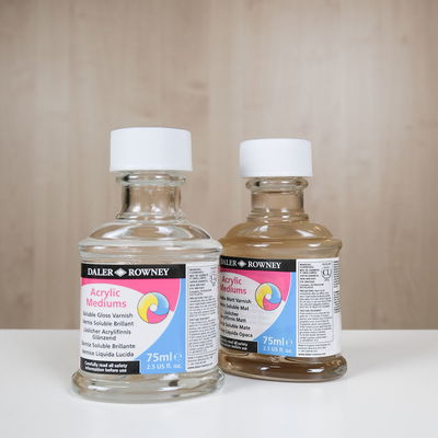 Daler-Rowney System3 Acrylic Gloss och Matt Soluble Varnish 75 ml - akryllack för skydd av målningar