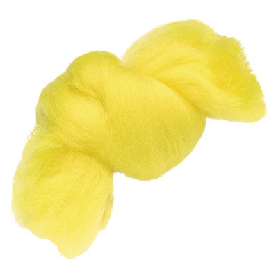 Gul lammull för torrtovning och våttovning Lammull magic wool gul