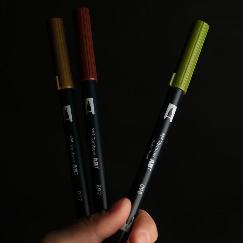 Tombow ABT Dual Brush i Crias studio i Linköping